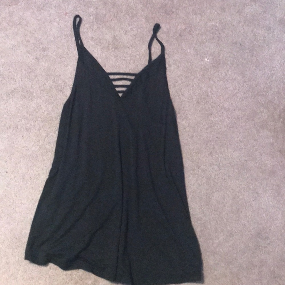 Black tank top